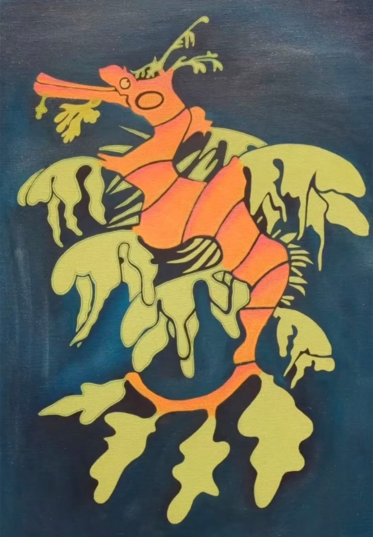 Leafy seadragon art