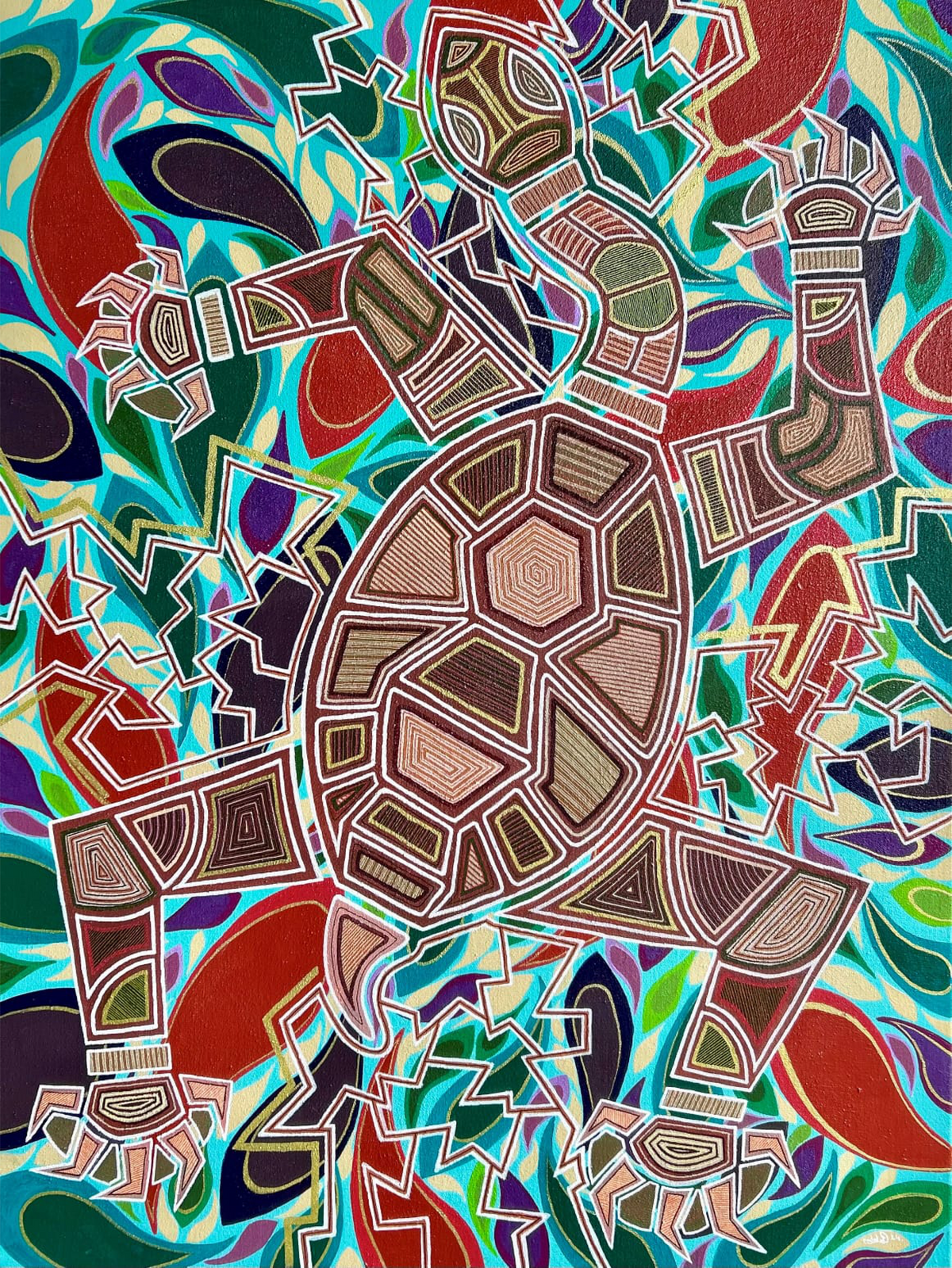Painted turtle art
